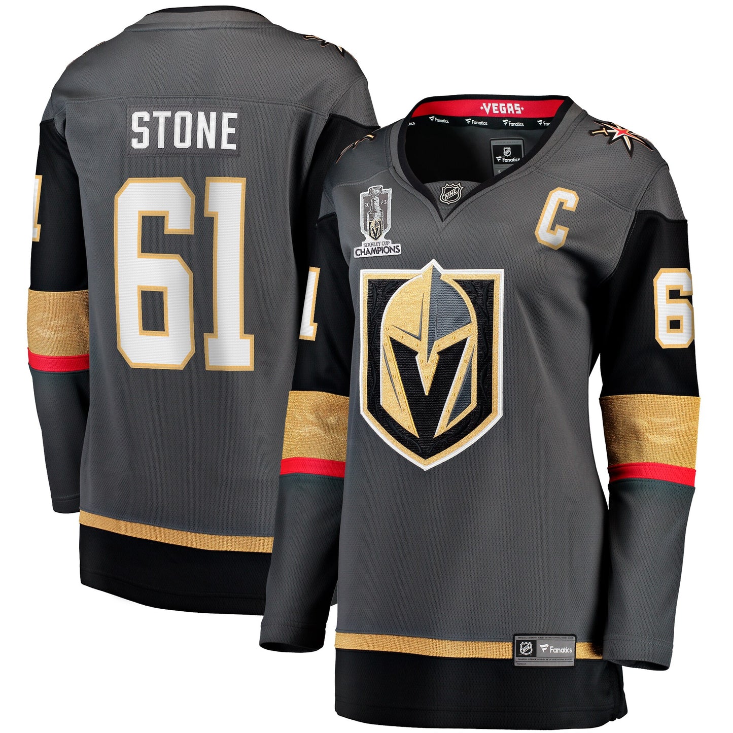 Mark Stone Vegas Golden Knights Fanatics Branded Women's 2023 Stanley Cup Champions Alternate Breakaway Player Jersey - Black