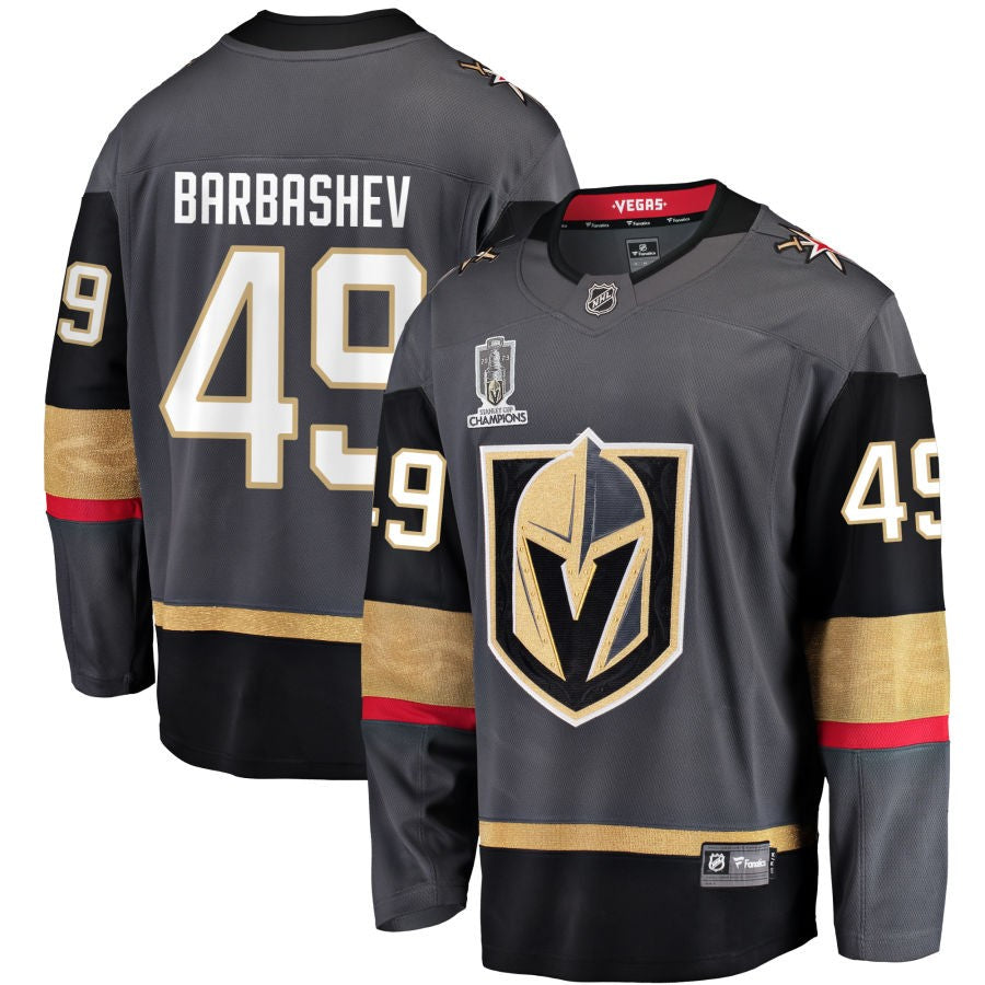 Ivan Barbashev  Vegas Golden Knights Fanatics Branded 2023 Stanley Cup Champions Alternate Breakaway Jersey - Black