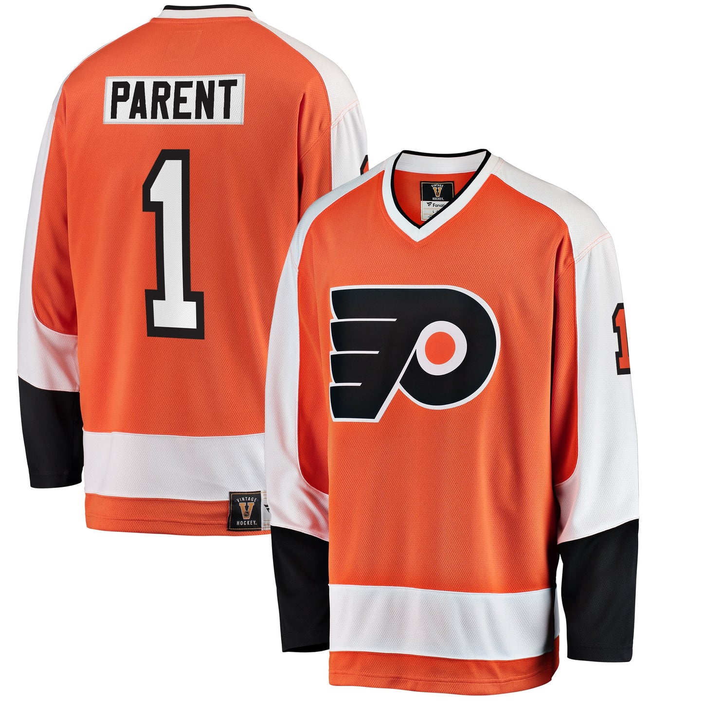 Bernie Parent Philadelphia Flyers Fanatics Branded Premier Breakaway Retired Player Jersey - Orange