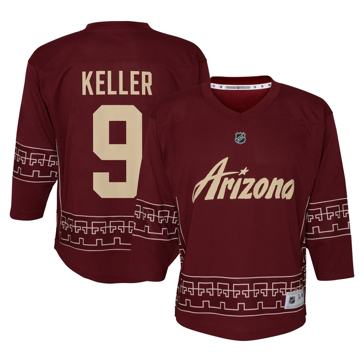 Clayton Keller Arizona Coyotes Toddler Alternate 2022/23 Replica Player Jersey - Garnet