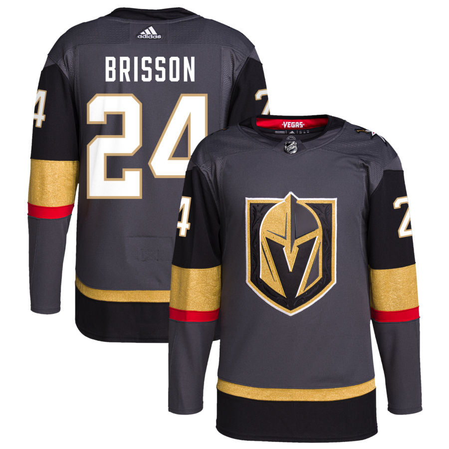 Brendan Brisson Vegas Golden Knights adidas Alternate Authentic Pro Jersey - Gray