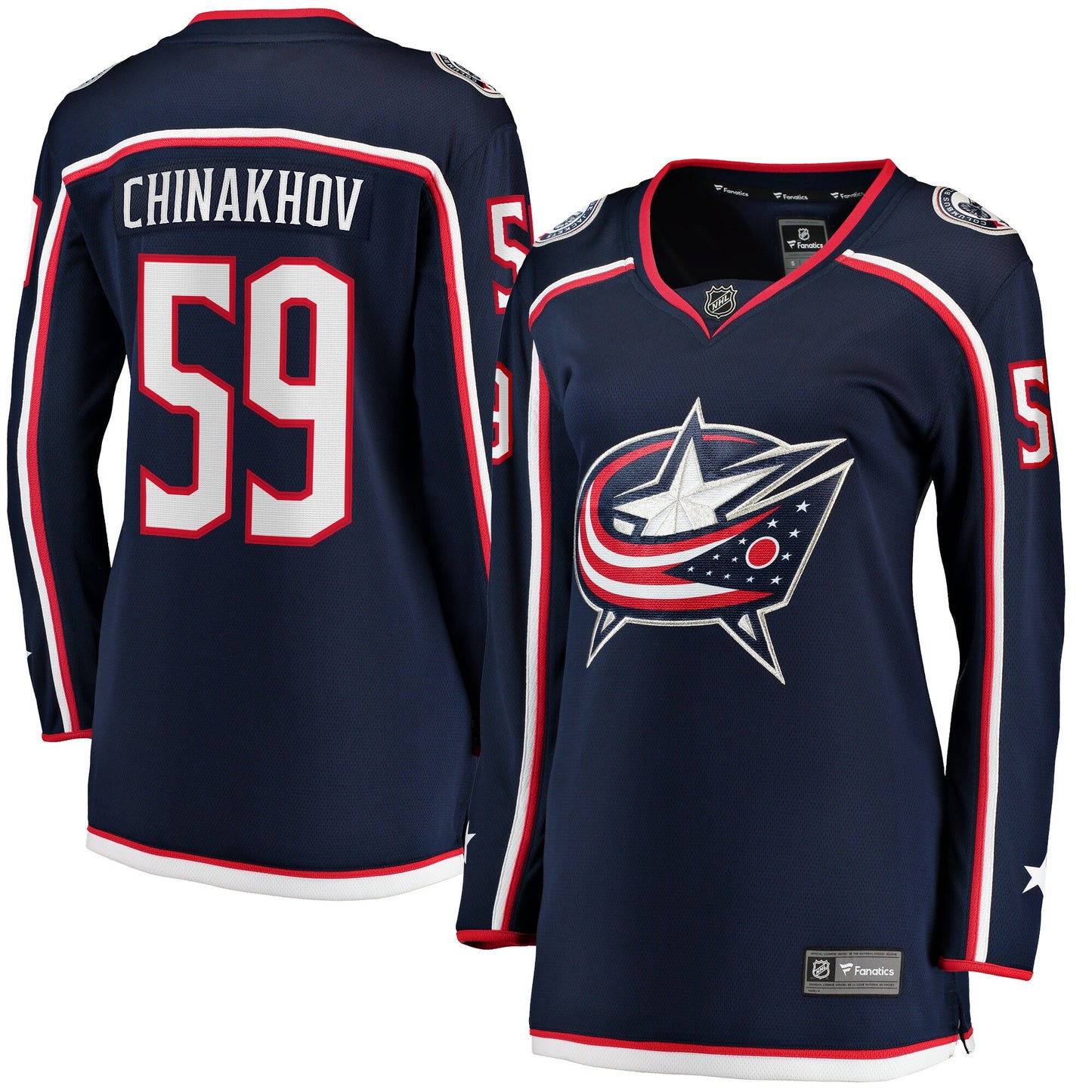 Yegor Chinakhov Columbus Blue Jackets Fanatics Branded Women's Home Breakaway Player Jersey - Navy