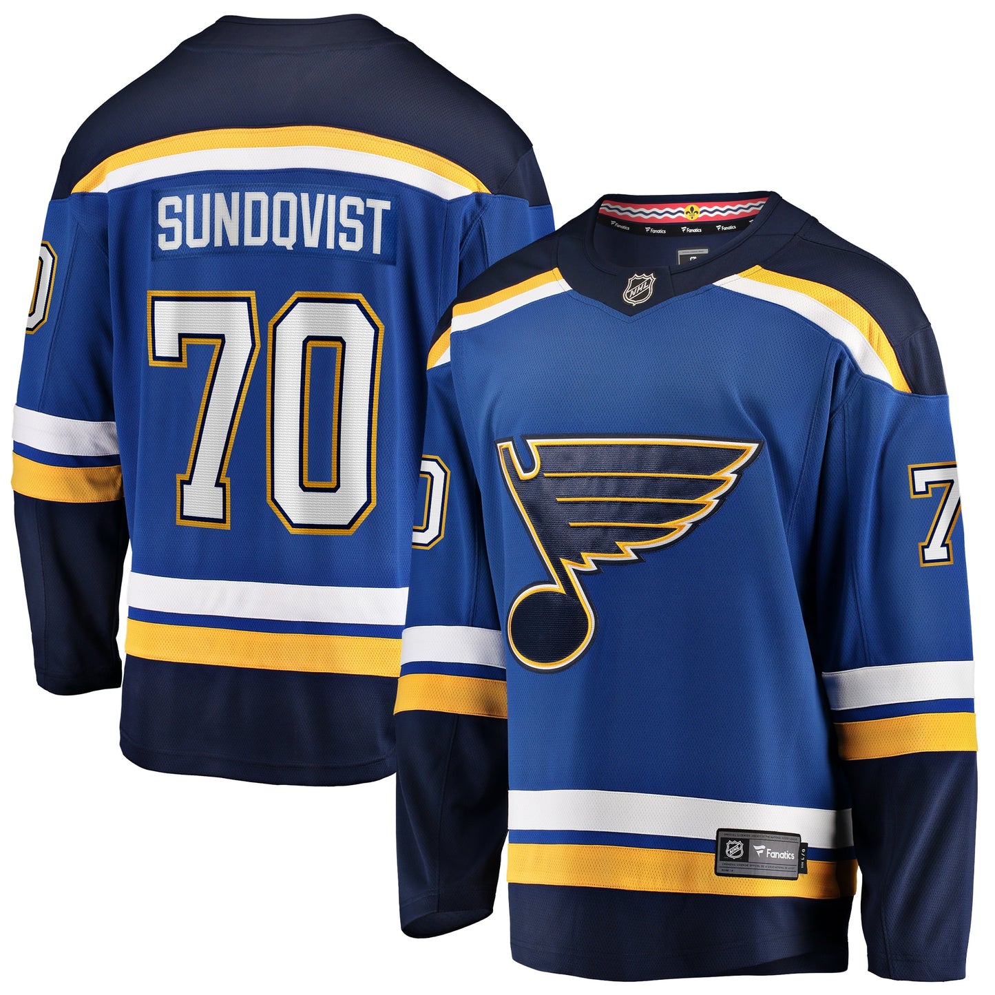 Oskar Sundqvist St. Louis Blues Fanatics Branded Home Breakaway Player Jersey - Blue