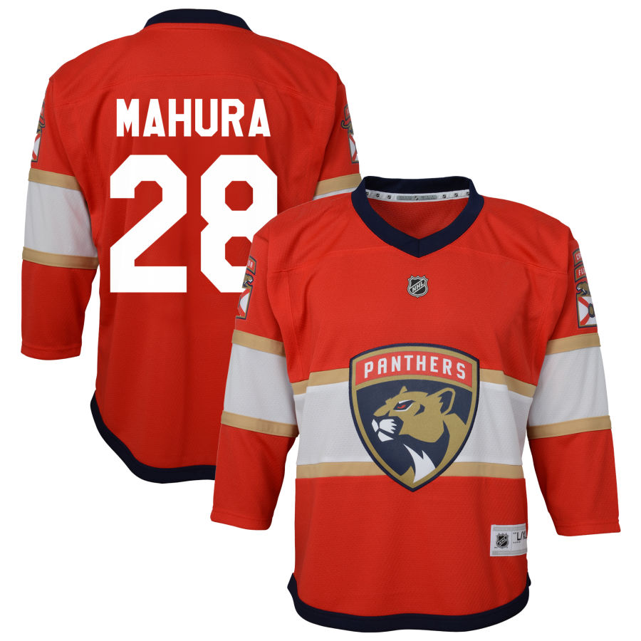 Josh Mahura Florida Panthers Youth Home Replica Jersey - Red