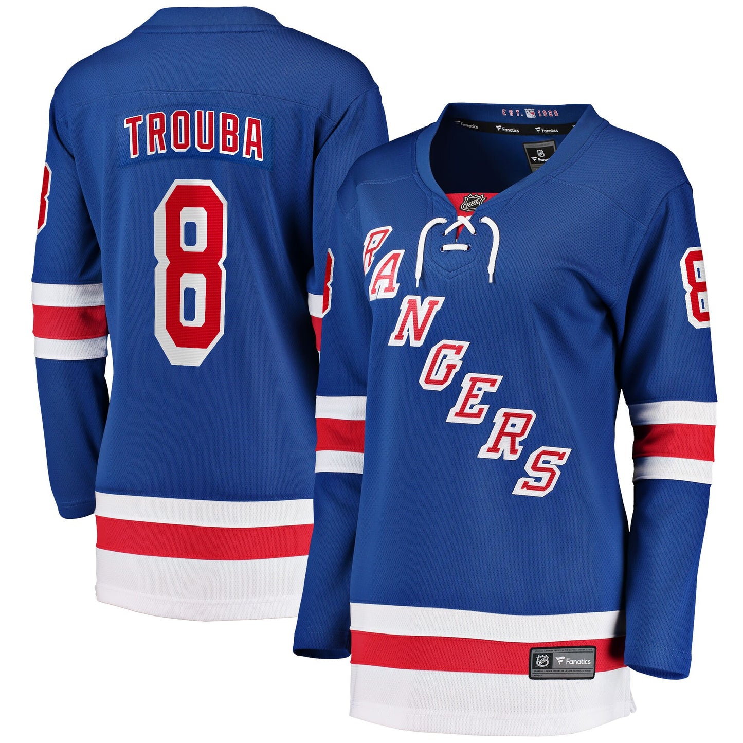 Jacob Trouba New York Rangers Fanatics Branded Women's Home Breakaway Jersey - Blue