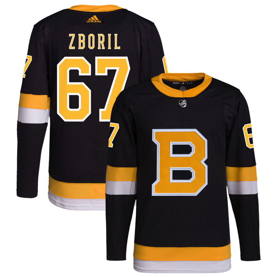 Jakub Zboril Boston Bruins adidas Alternate Primegreen Authentic Pro Jersey - Black