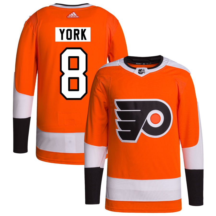 Cam York Philadelphia Flyers adidas Home Primegreen Authentic Pro Jersey - Orange