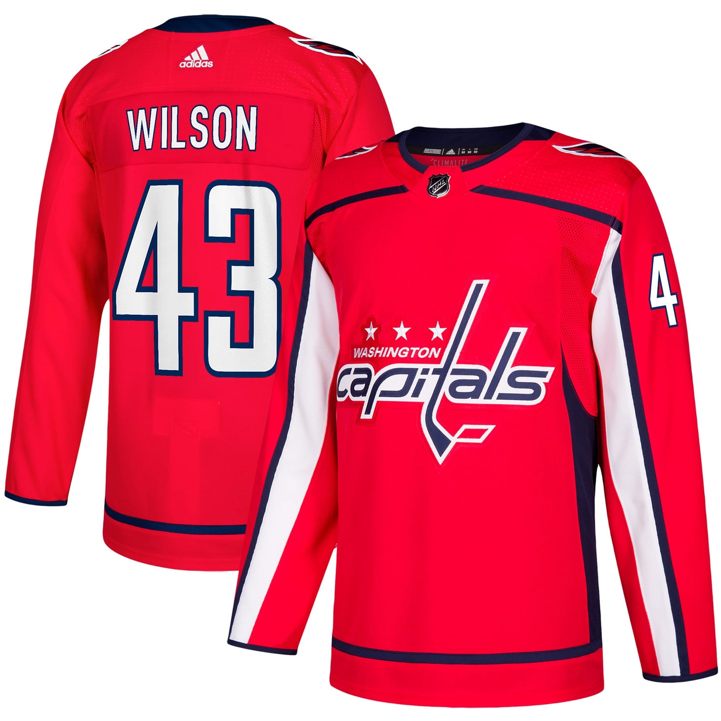 Tom Wilson Washington Capitals adidas Home Authentic Player Jersey - Red