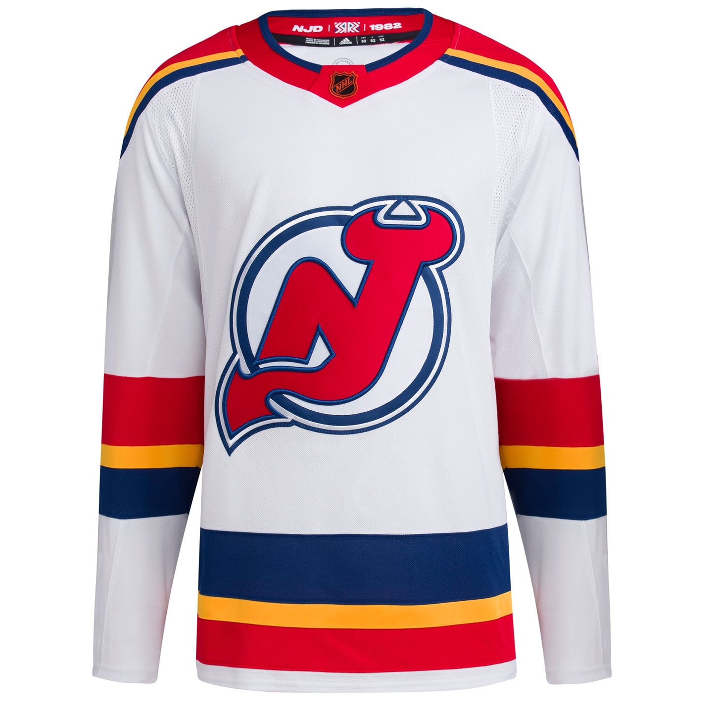 New Jersey Devils adidas Reverse Retro 2.0 Authentic Blank Jersey - White