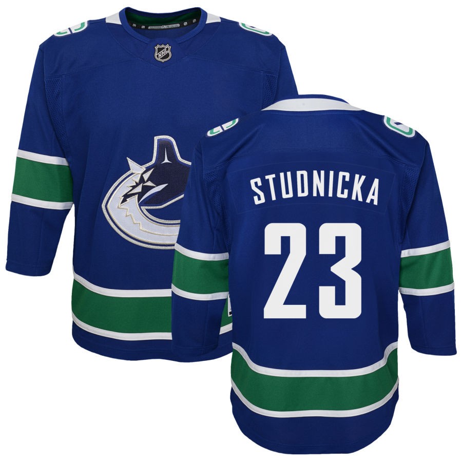 Jack Studnicka Vancouver Canucks Youth Premier Jersey - Blue