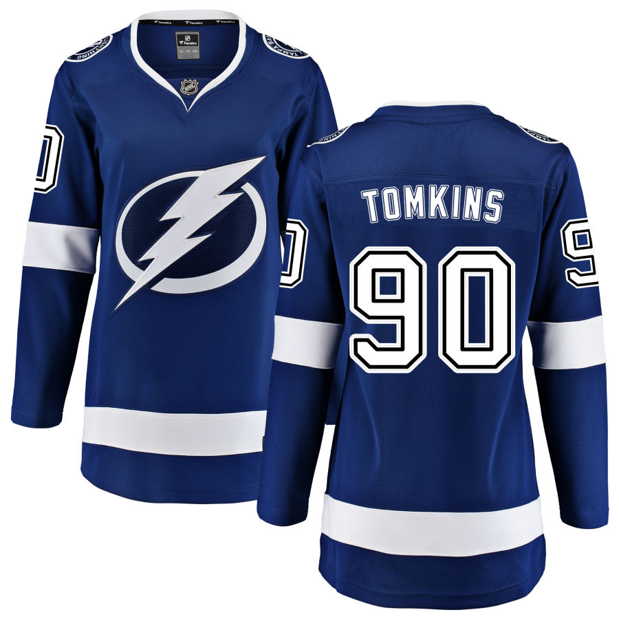 Matt Tomkins Tampa Bay Lightning Fanatics Branded Women's Home Breakaway Jersey - Blue