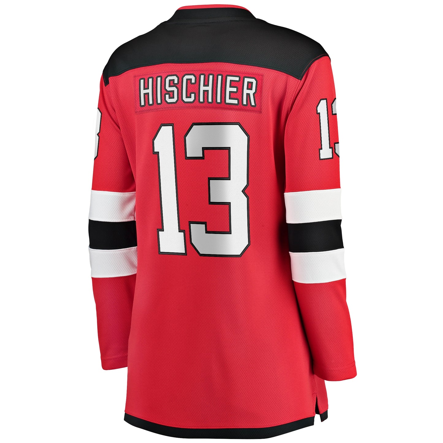 Nico Hischier New Jersey Devils Fanatics Branded Women's Captain Patch Home Breakaway Jersey - Red