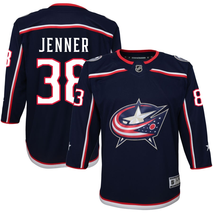 Boone Jenner Columbus Blue Jackets Youth Home Premier Jersey - Navy