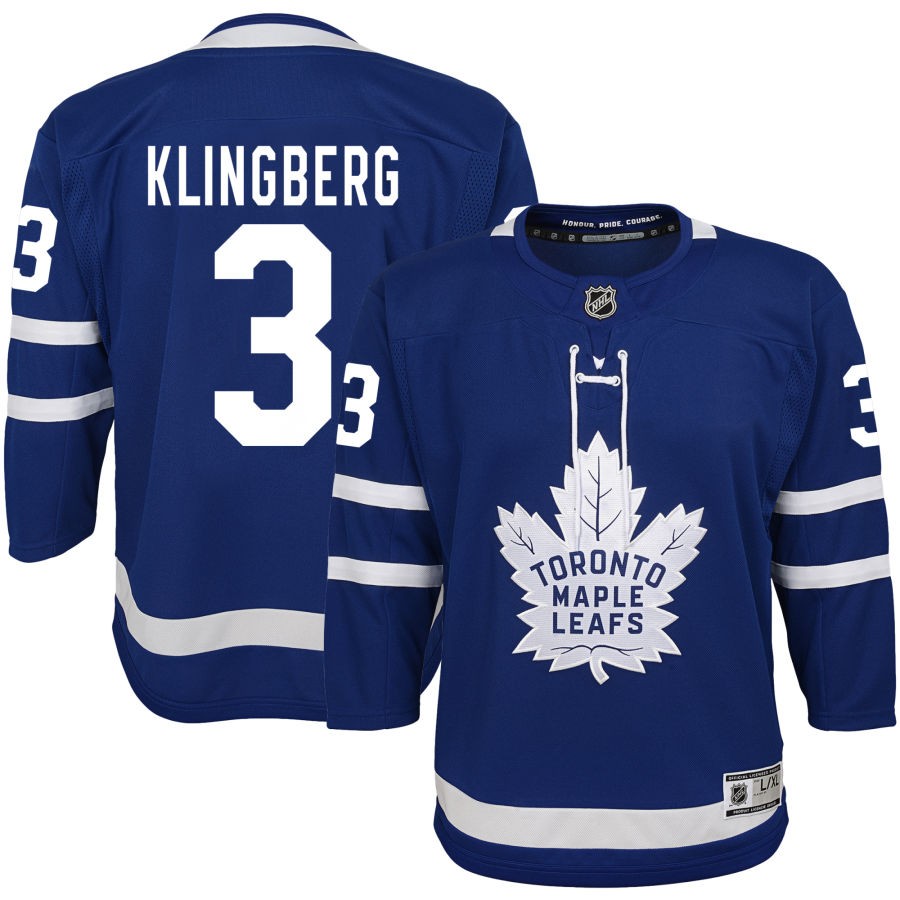 John Klingberg Toronto Maple Leafs Youth Home Premier Jersey - Blue