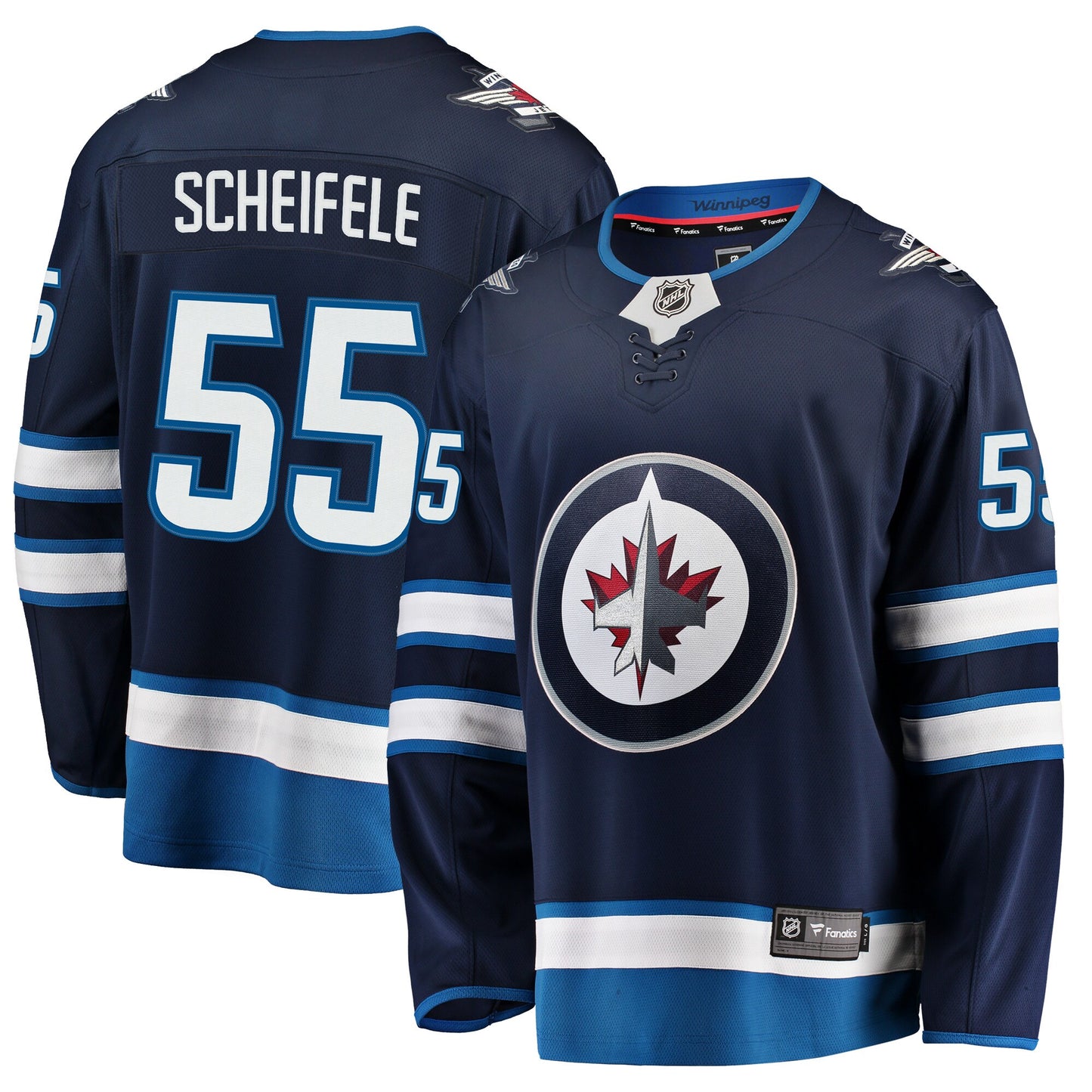 Mark Scheifele Winnipeg Jets Fanatics Branded Breakaway Replica Jersey - Navy