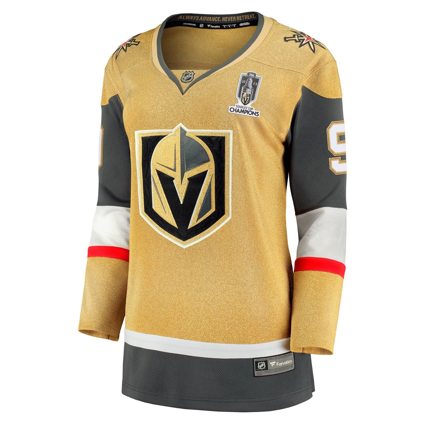 Jack Eichel Vegas Golden Knights Fanatics Branded Women's 2023 Stanley Cup Champions Home Breakaway Player Jersey - Gold