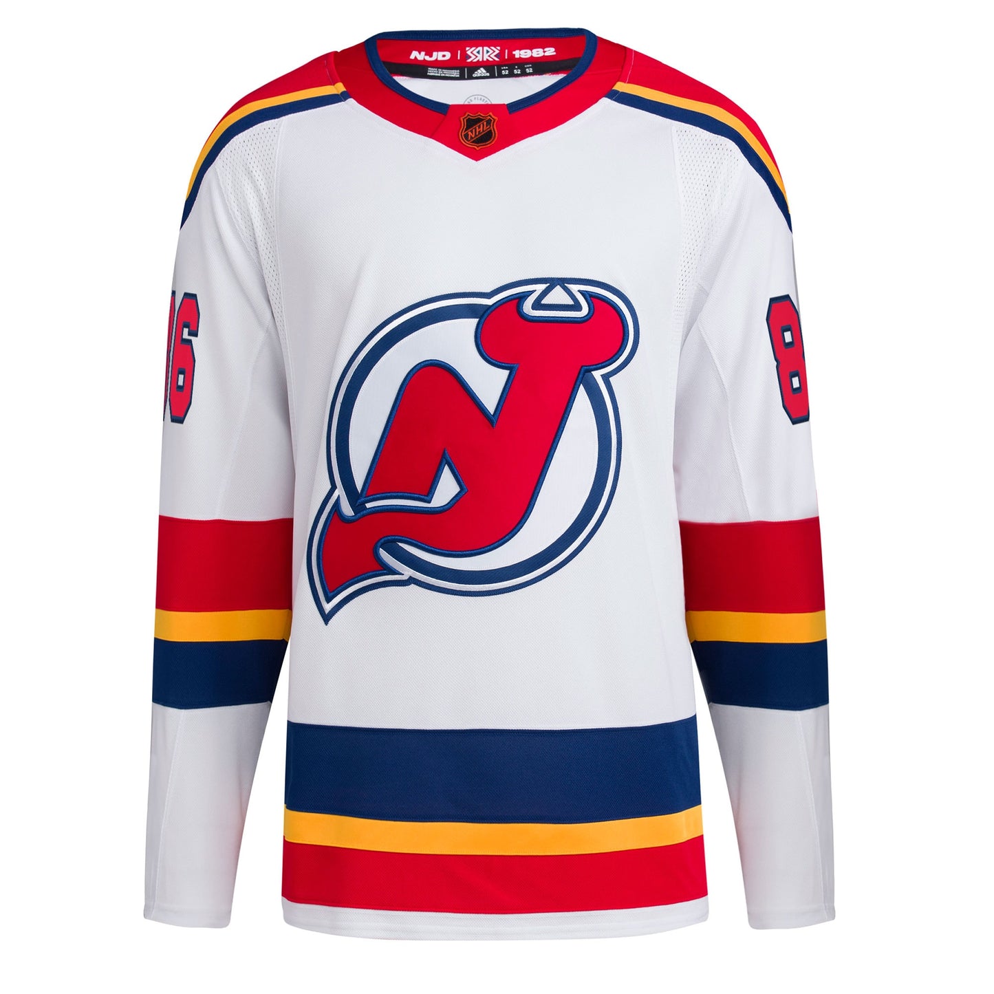 Jack Hughes New Jersey Devils adidas Reverse Retro 2.0 Authentic Player Jersey - White