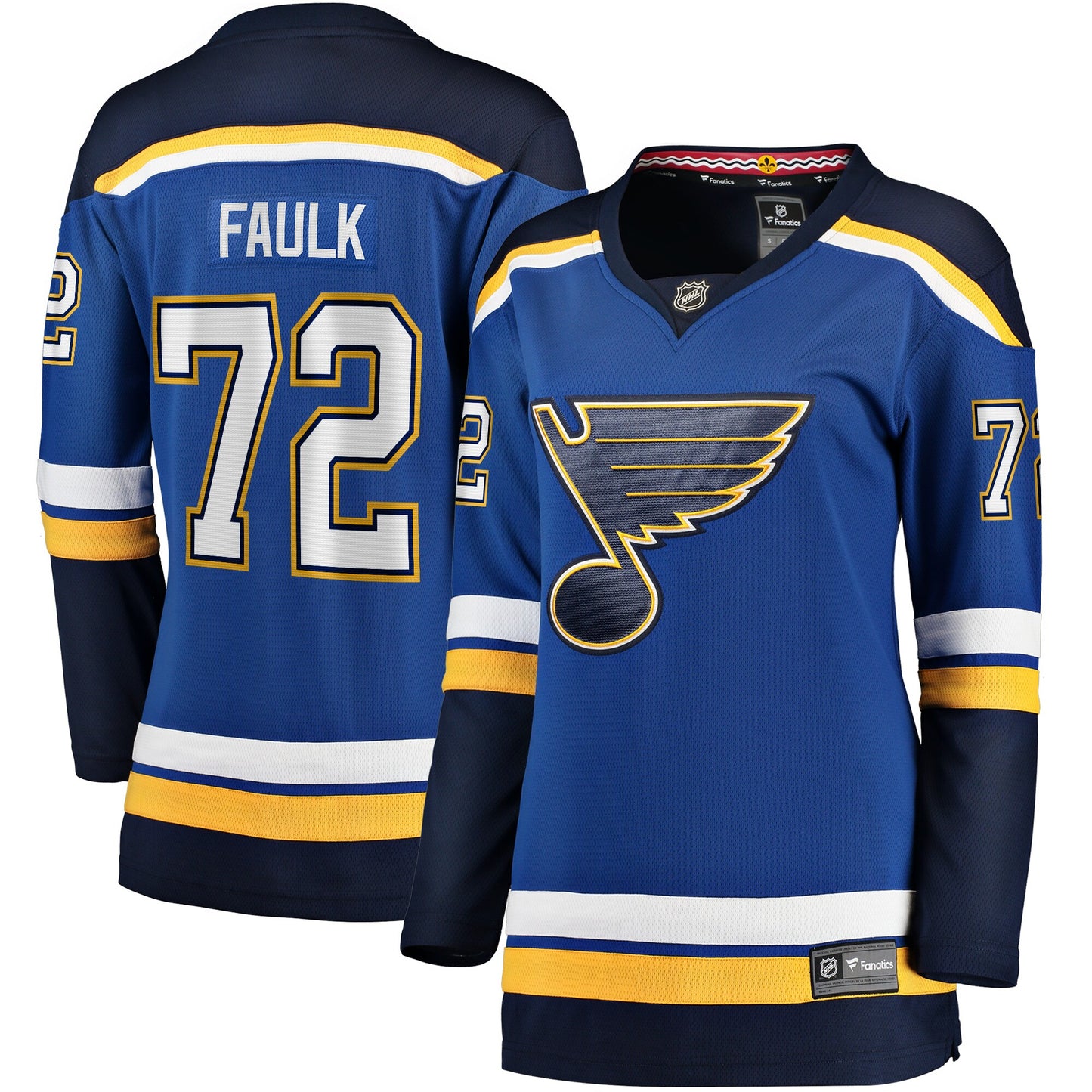 Justin Faulk St. Louis Blues Fanatics Branded Women's Home Breakaway Player Jersey - Blue