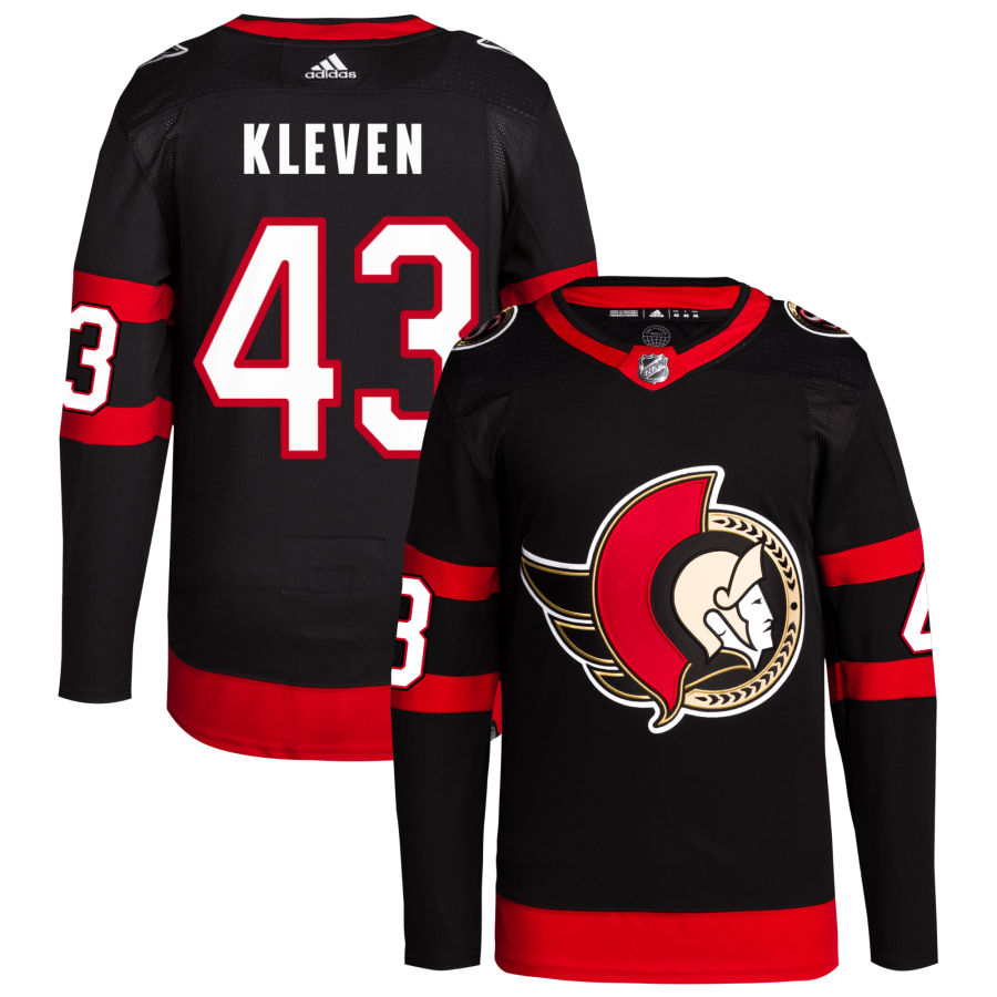 Tyler Kleven Ottawa Senators adidas Home Primegreen Authentic Pro Jersey - Black