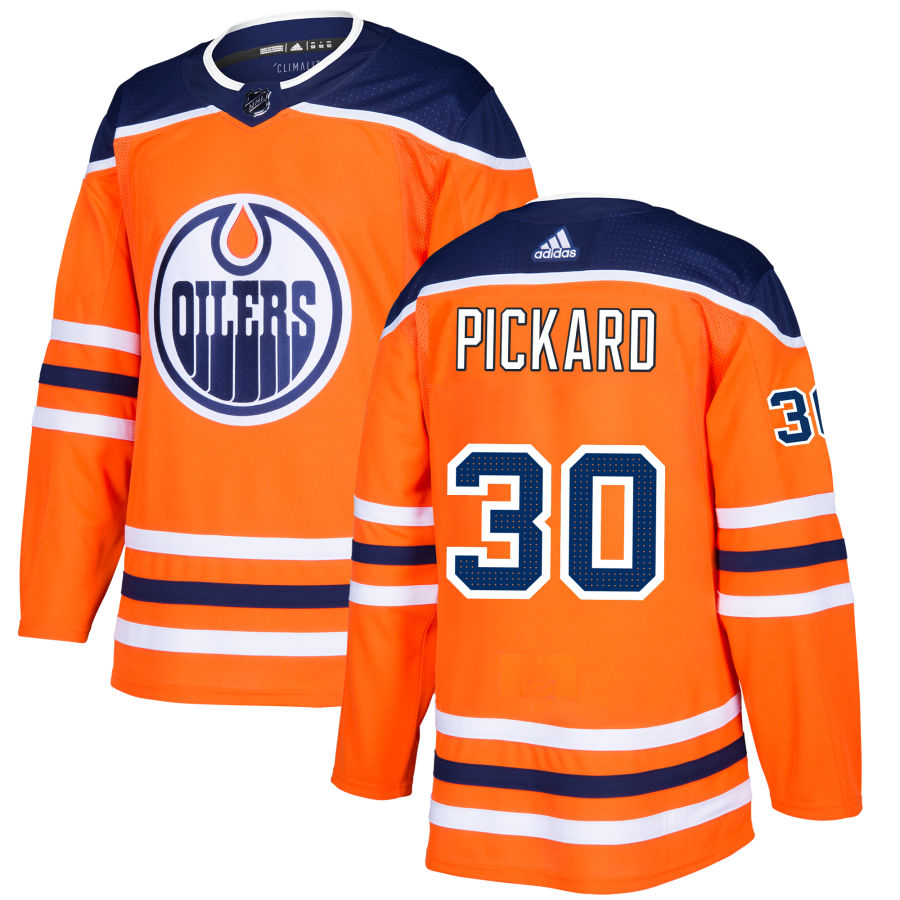 Calvin Pickard Edmonton Oilers adidas Authentic Jersey - Orange