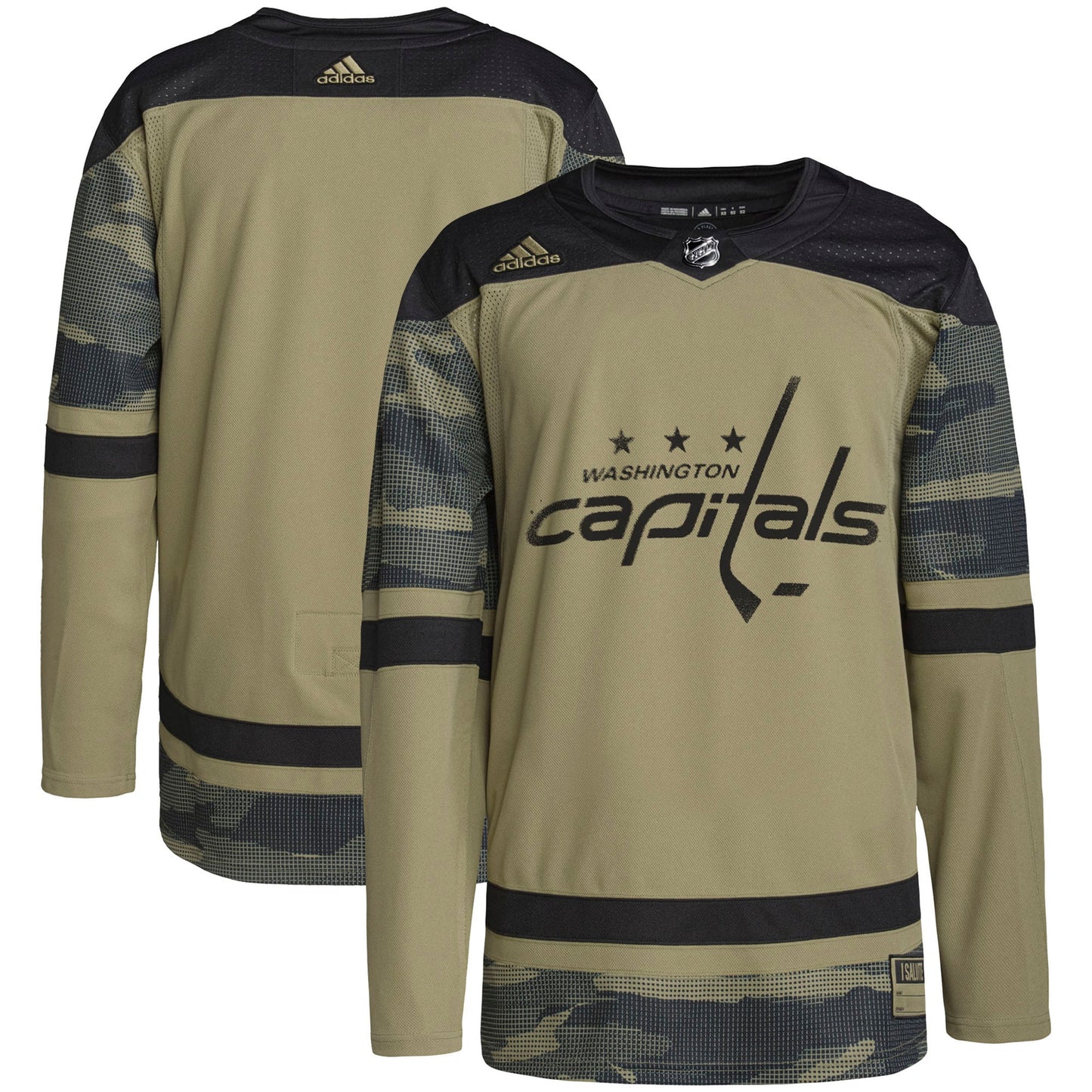 Washington Capitals adidas Military Appreciation Team Authentic Practice Jersey - Camo