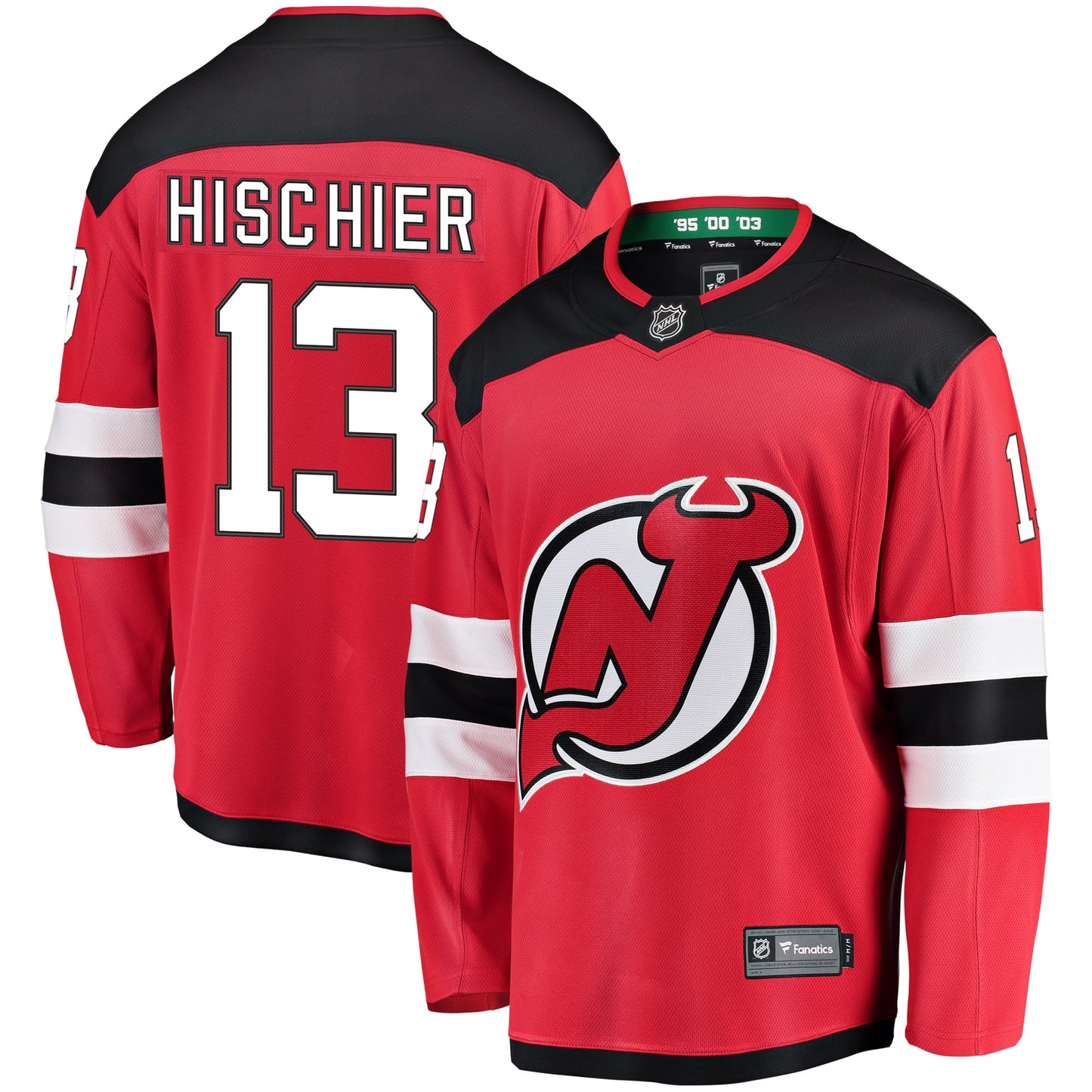 Nico Hischier New Jersey Devils Fanatics Branded Youth Home Breakaway Player Jersey - Red
