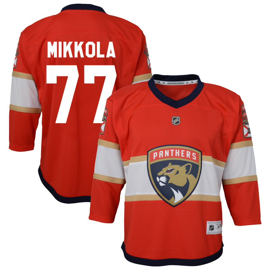Niko Mikkola Florida Panthers Youth Home Replica Jersey - Red