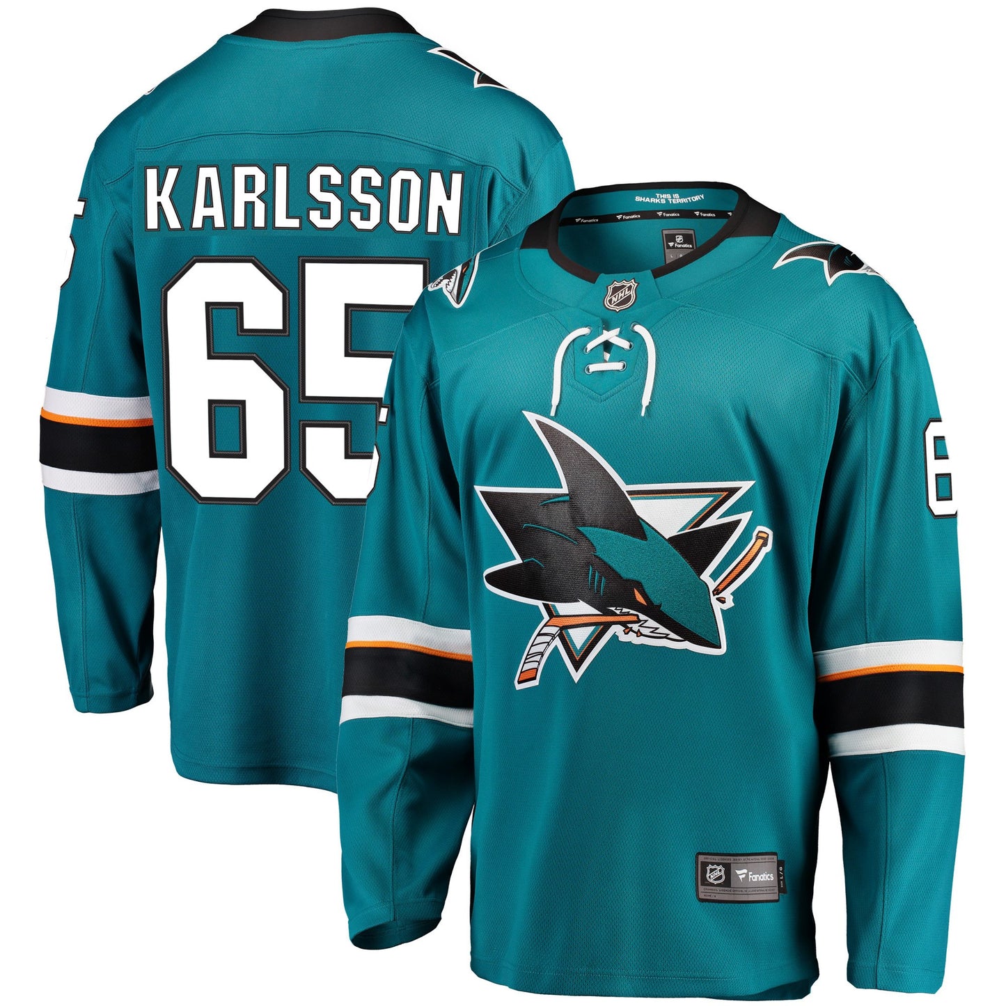 Erik Karlsson San Jose Sharks Fanatics Branded 2021/22 Home Premier Breakaway Player Jersey - Teal