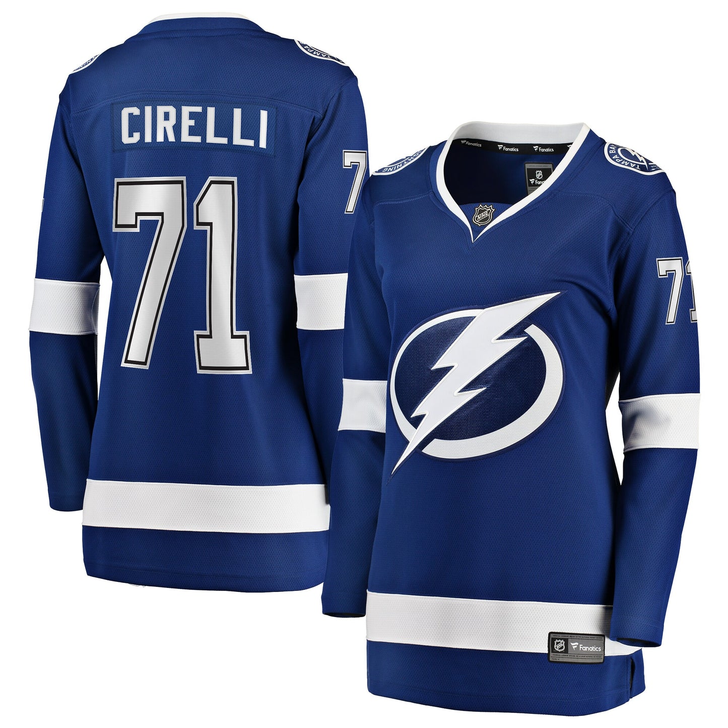 Anthony Cirelli Tampa Bay Lightning Fanatics Branded Women's Home Breakaway Player Jersey - Blue