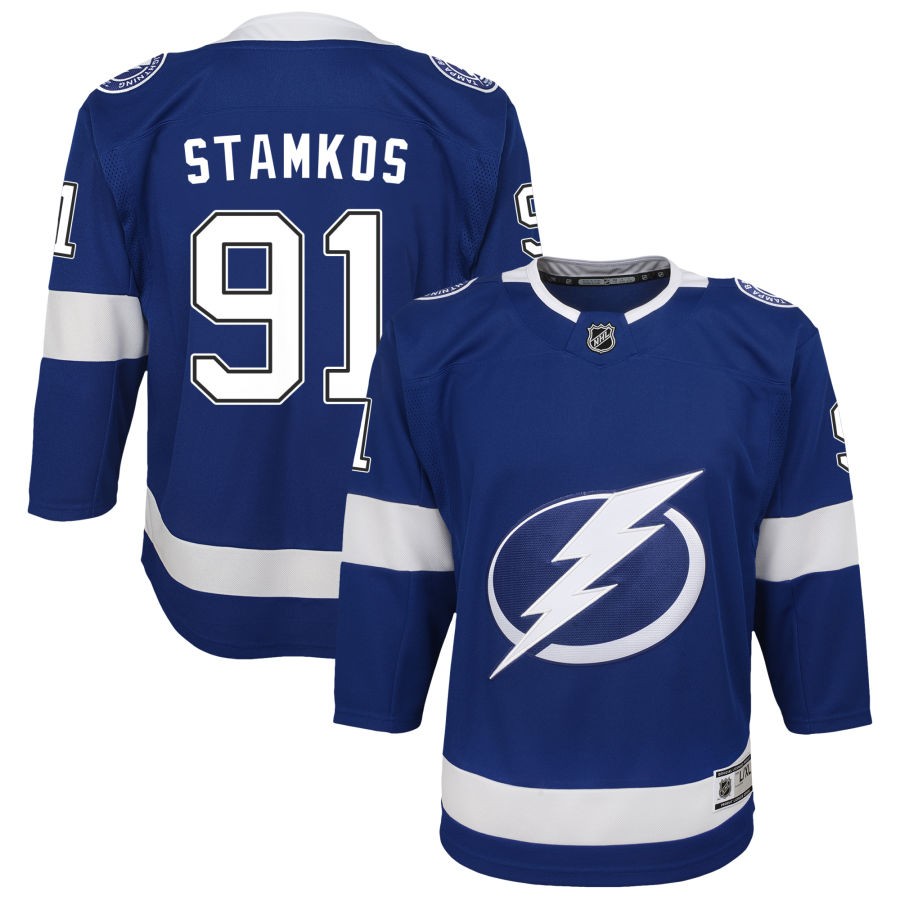 Steven Stamkos Tampa Bay Lightning Youth Home Premier Jersey - Blue